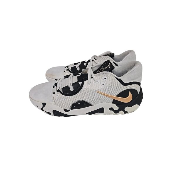 Nike Men's PG 6 DC1974-101 Basketball Shoe Black Orange Chalk Size 12M - Picture 6 of 8